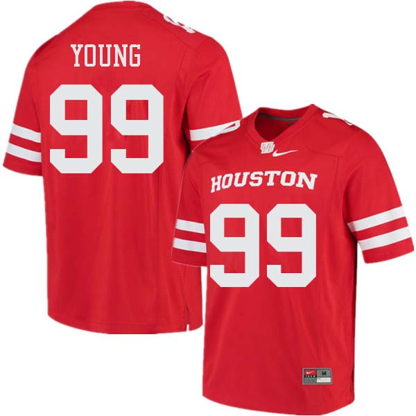 Men #99 Blake Young Houston Cougars College Football Jerseys Sale-Red